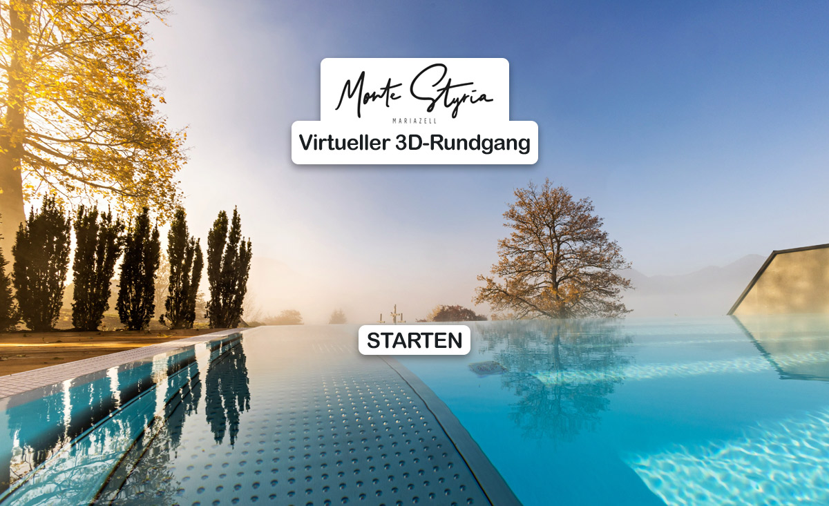 Virtueller 3D-Rundgang Chaletdorf Montestyria Mariazell Hochsteiermark