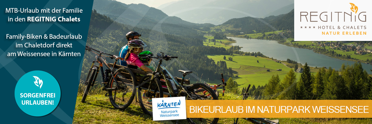 REGITNIG Chalets - Bikeurlaub im Chalet am Weissensee Kärnten