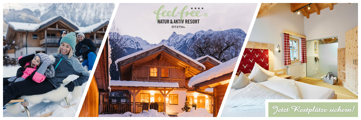 feelfree Resort Ötztal - Chalets Winterurlaub Ötz Tirol