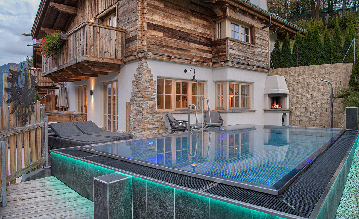 Chalets mit Pool Tirol - Hüttendorf Ladizium