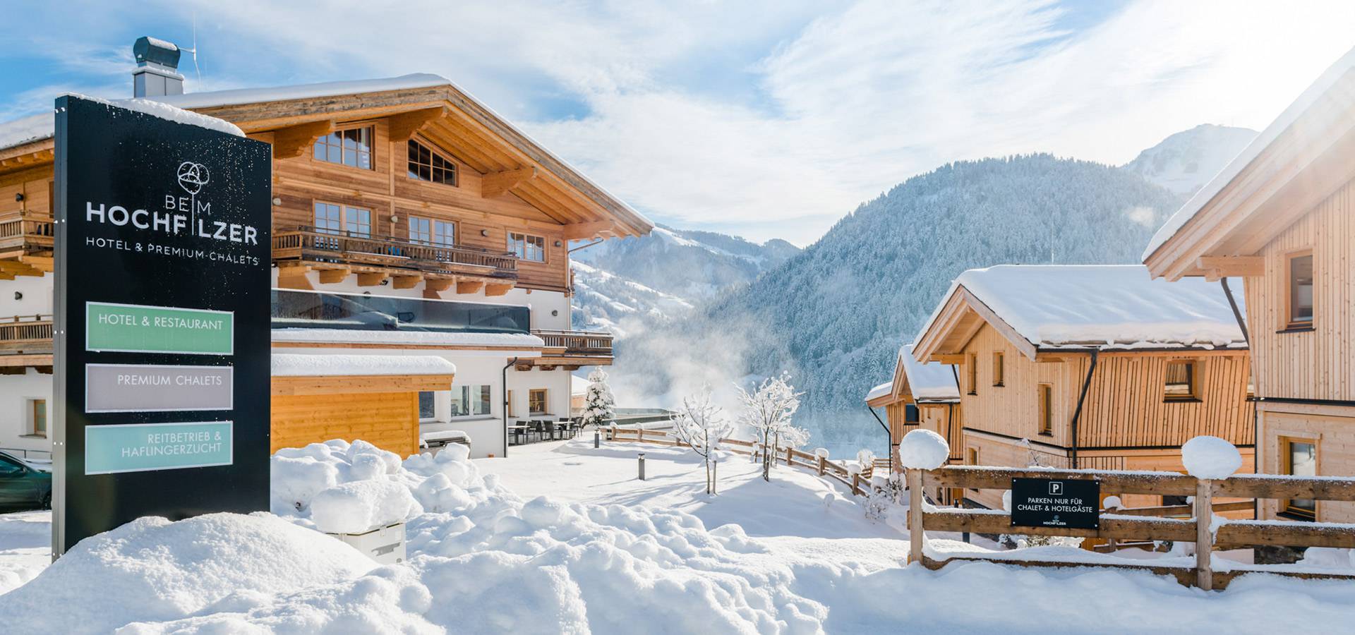 Beim Hochfilzer Winterurlaub Premium-Chalets Söll Wilder Kaiser